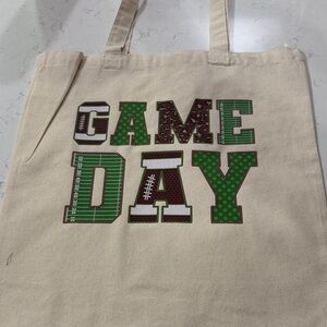 Game Day Canvas Tote Bag